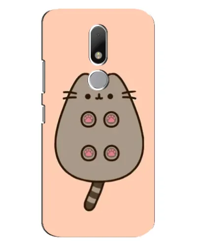 Чехол для Motorola Moto M с картинкой «Пушин пузиком кверху»