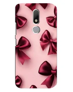 Чехол для Motorola Moto M с картинкой «Бордовый атлас»