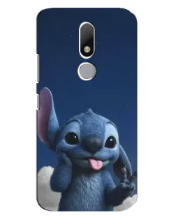 Чехол для Motorola Moto M с картинкой «Стич в облаках»