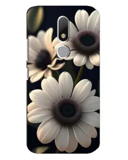 Чехол для Motorola Moto M с картинкой «Белые маргаритки макро»
