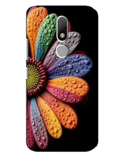 Чехол для Motorola Moto M с картинкой «Радужный цветок»