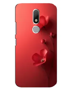 Чехол для Motorola Moto M с картинкой «Маковые соцветия»