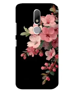 Чехол для Motorola Moto M с картинкой «Розовая ветка сакуры»