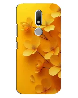 Чехол для Motorola Moto M с картинкой «Золотые лепестки»