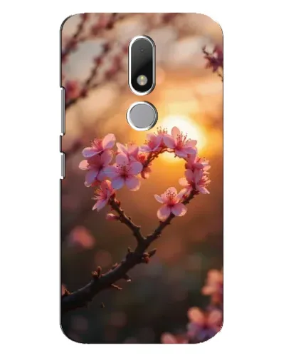Чехол для Motorola Moto M с картинкой «Розовый цвет сердце на фоне заката» Чехол для Motorola Moto M с картинкой «Розовый цвет сердце на фоне заката»