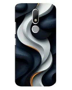 Чехол для Motorola Moto M с картинкой «Объемные черно-белые ленты» Чехол для Motorola Moto M с картинкой «Объемные черно-белые ленты»