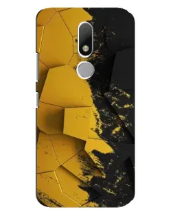Чехол для Motorola Moto M с картинкой «Золотые осколки геометрии»