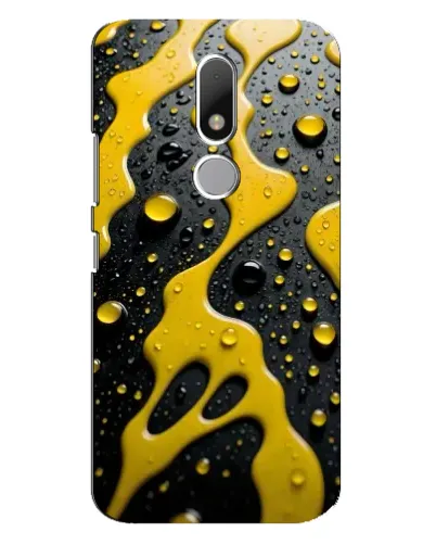 Чехол для Motorola Moto M с картинкой «Жидкое желтое золото»