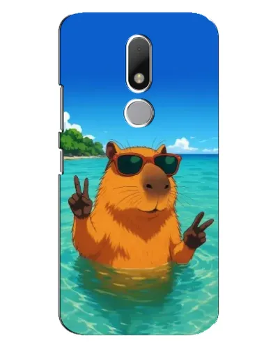 Чехол для Motorola Moto M с картинкой «Морская капибара»