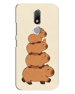 Чехол для Motorola Moto M с картинкой «Башня из капибар»