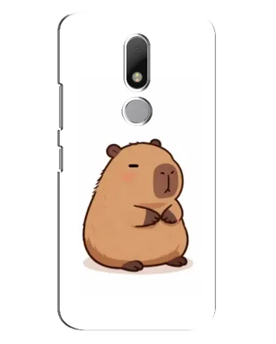 Чехол для Motorola Moto M с картинкой «Толстенькая капибара»