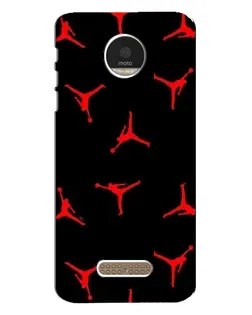 Чохол для Motorola MOTO Z Play з картинкою «Jordan Red Pattern»