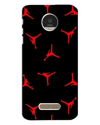 Чехол для Motorola MOTO Z Play с картинкой «Jordan Red Pattern»