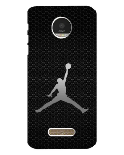 Чехол для Motorola MOTO Z Play с картинкой «Jordan Dark Carbon»