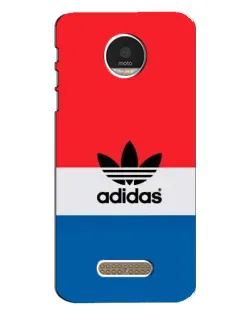 Чехол для Motorola MOTO Z Play с картинкой «Ретро блоки Adidas»