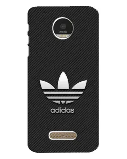 Чехол для Motorola MOTO Z Play с картинкой «Adidas Карбоновая текстура»