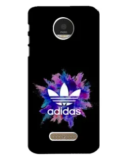Чехол для Motorola MOTO Z Play с картинкой «Взрыв красок Adidas»