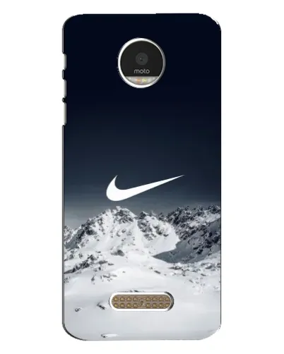 Чехол для Motorola MOTO Z Play с картинкой «Nike — зимние горы»