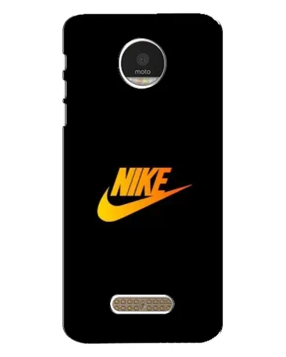 Чехол для Motorola MOTO Z Play с картинкой «Золотой логотип Nike»