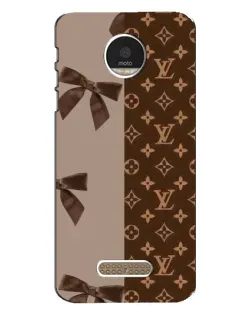 Чехол для Motorola MOTO Z Play с картинкой «Louis Vuitton — банты»