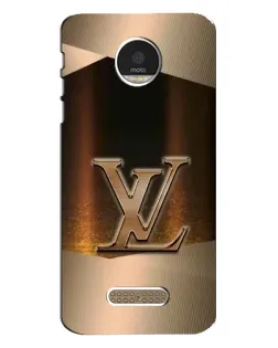 Чехол для Motorola MOTO Z Play с картинкой «LV — золотое сияние»