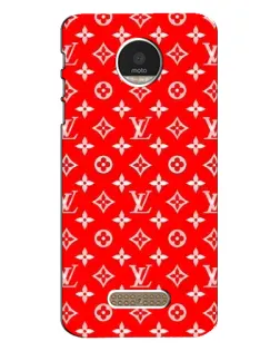 Чехол для Motorola MOTO Z Play с картинкой «Яркий паттерн LV»