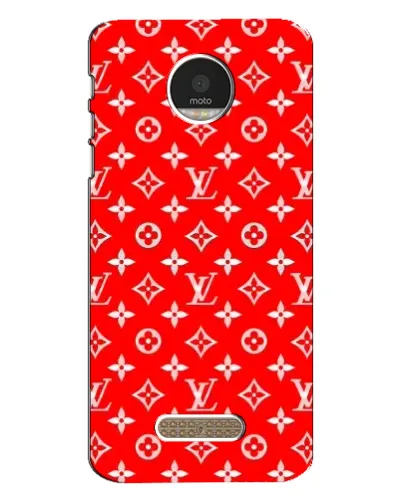 Чехол для Motorola MOTO Z Play с картинкой «Яркий паттерн LV»
