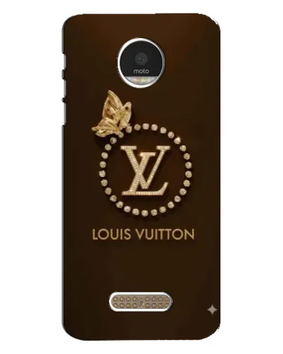 Чехол для Motorola MOTO Z Play с картинкой «LV — золотая печать»