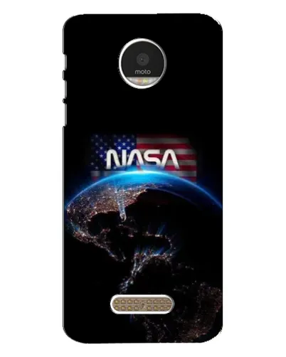 Чехол для Motorola MOTO Z Play с картинкой «Земля из космоса NASA»