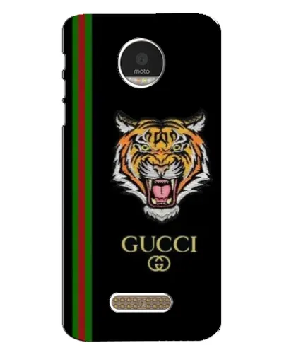 Чехол для Motorola MOTO Z Play с картинкой «Тигр Gucci»