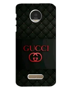Чехол для Motorola MOTO Z Play с картинкой «Gucci — стеганый черный»