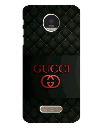 Чехол для Motorola MOTO Z Play с картинкой «Gucci — стеганый черный»