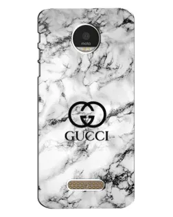 Чехол для Motorola MOTO Z Play с картинкой «Gucci — мраморный шик»