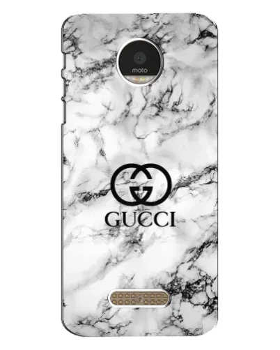Чехол для Motorola MOTO Z Play с картинкой «Gucci — мраморный шик»