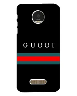 Чехол для Motorola MOTO Z Play с картинкой «Gucci — красный пояс»