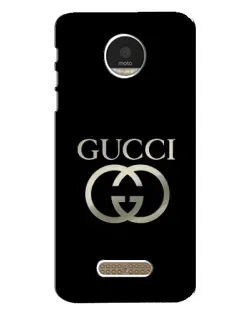 Чохол для Motorola MOTO Z Play з картинкою «Gucci — золото на чорному»