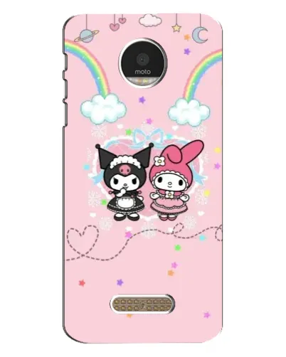 Чехол для Motorola MOTO Z Play с картинкой «My Melody и Kuromi» Чехол для Motorola MOTO Z Play с картинкой «My Melody и Kuromi»