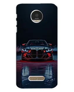 Чехол для Motorola MOTO Z Play с картинкой «BMW на мокрой дороге»
