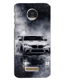 Чехол для Motorola MOTO Z Play с картинкой «BMW сквозь туман»