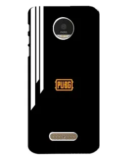Чехол для Motorola MOTO Z Play с картинкой «PUBG — вертикальные линии»