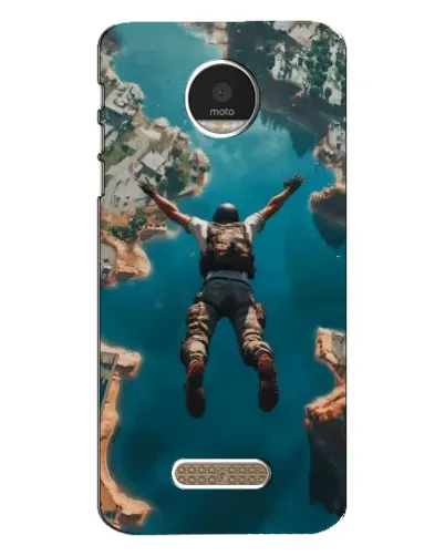 Чехол для Motorola MOTO Z Play с картинкой «PUBG — свободное падение»