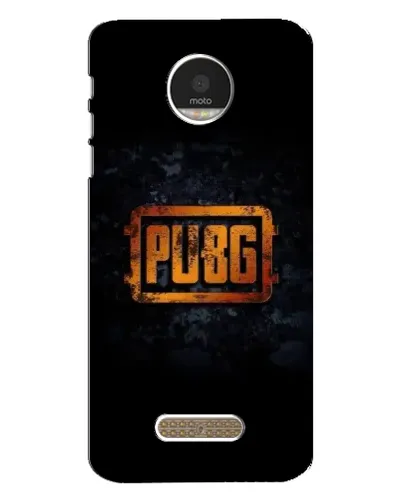 Чехол для Motorola MOTO Z Play с картинкой «PUBG — золотой логотип»
