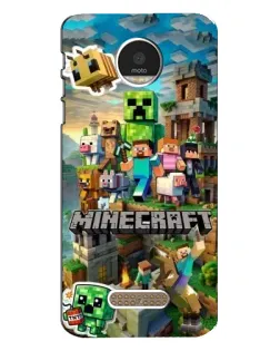 Чехол для Motorola MOTO Z Play с картинкой «Замок Minecraft»