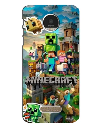 Чехол для Motorola MOTO Z Play с картинкой «Замок Minecraft»