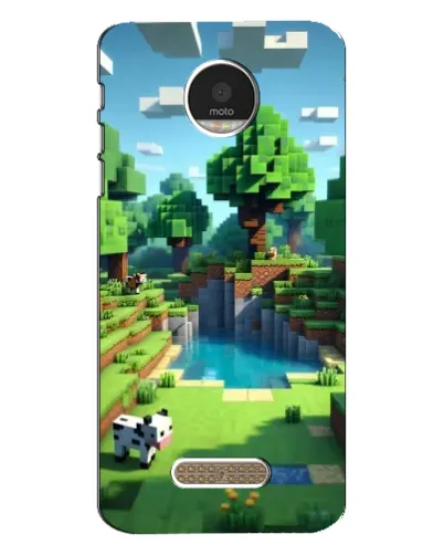 Чехол для Motorola MOTO Z Play с картинкой «Minecraft летний день»