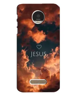 Чехол для Motorola MOTO Z Play с картинкой «Сияние Имени Jesus»