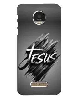 Чехол для Motorola MOTO Z Play с картинкой «Надпись Jesus Graffiti»
