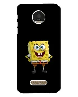 Чехол для Motorola MOTO Z Play с картинкой «Классический Губка Боб»