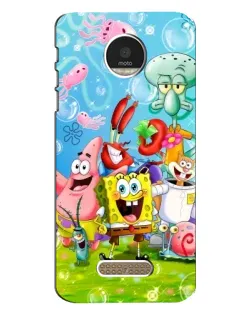 Чехол для Motorola MOTO Z Play с картинкой «Губка Боб и друзья»