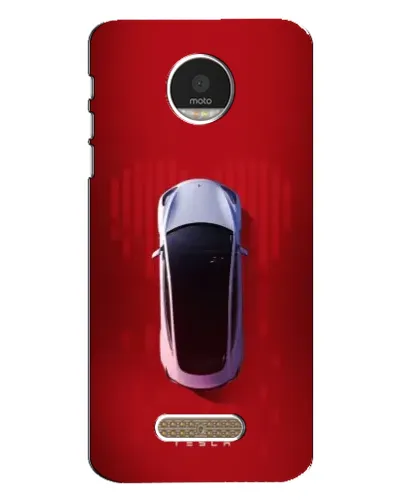 Чехол для Motorola MOTO Z Play с картинкой «Tesla Top View»